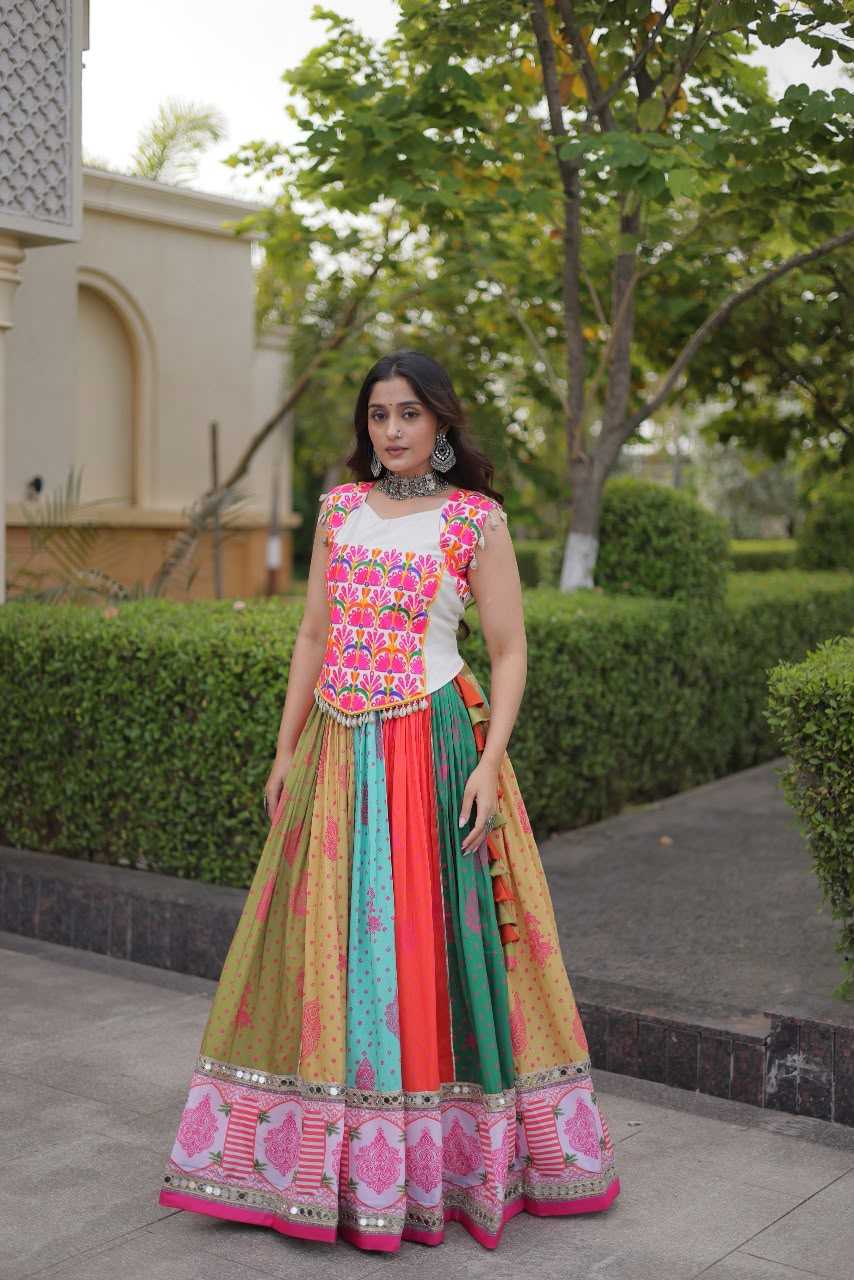 Cotton Printed Lehenga 7186