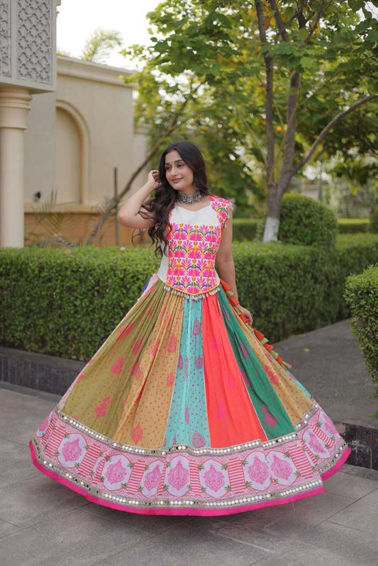 Cotton Printed Lehenga 7186