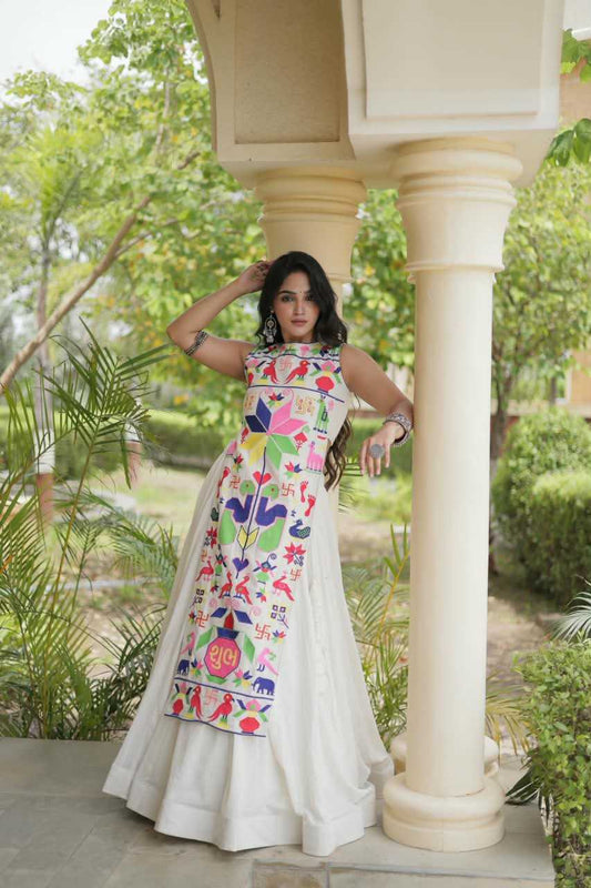 Cotton Designer Lehenga in Black