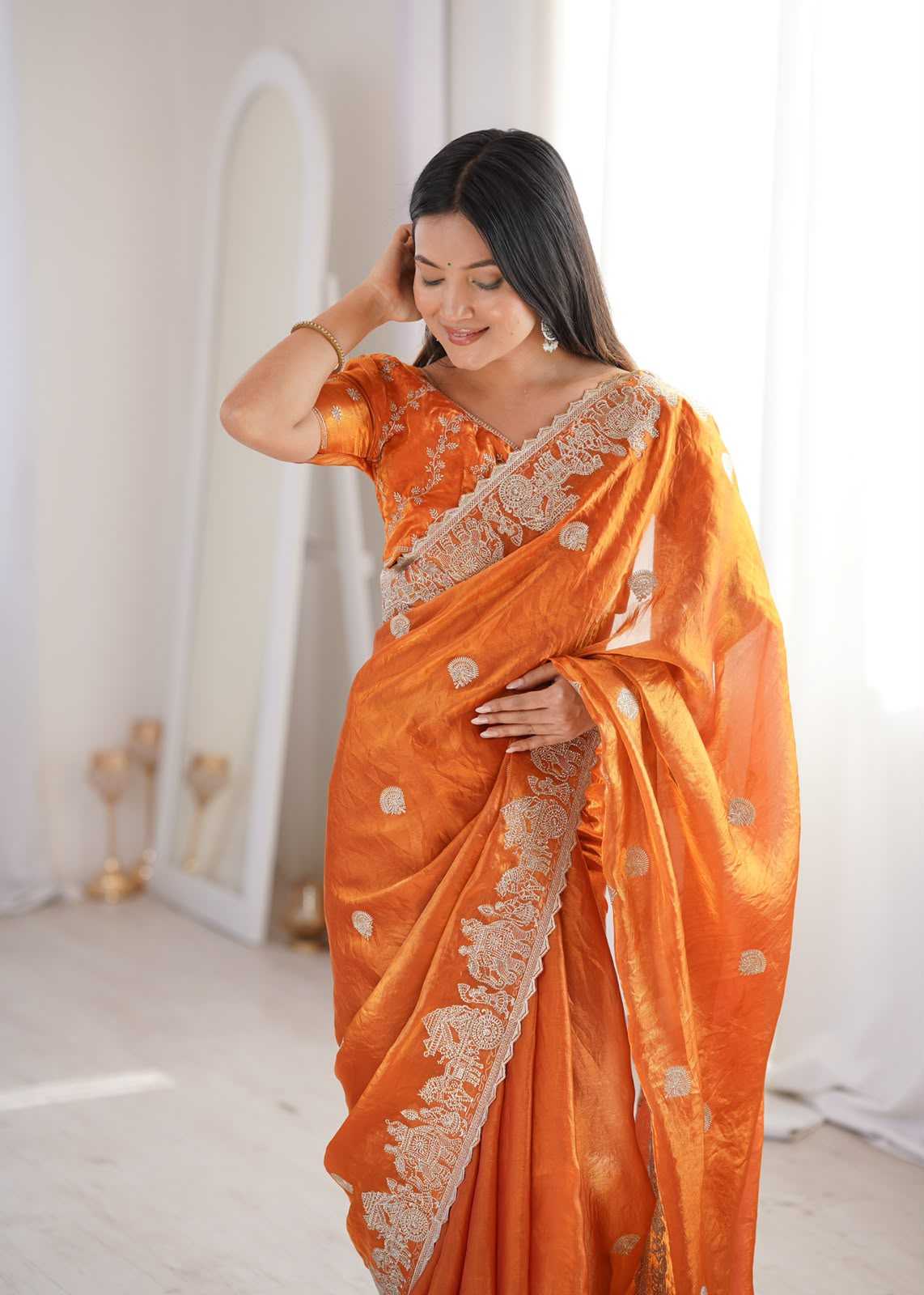 Crunchi Fancy Saree