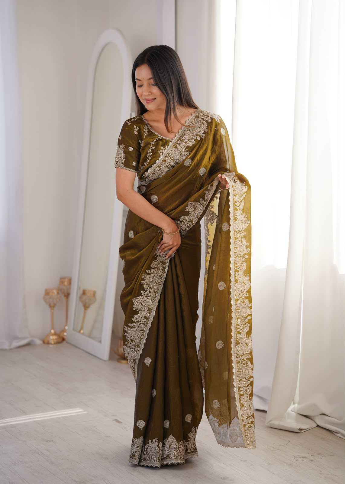 Crunchi Fancy Saree