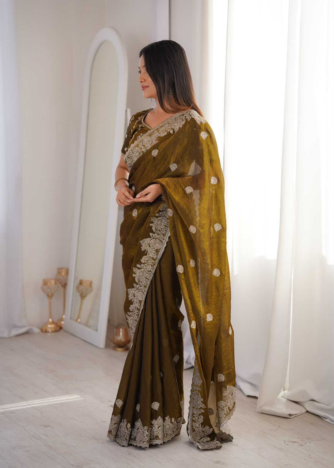Crunchi Fancy Saree