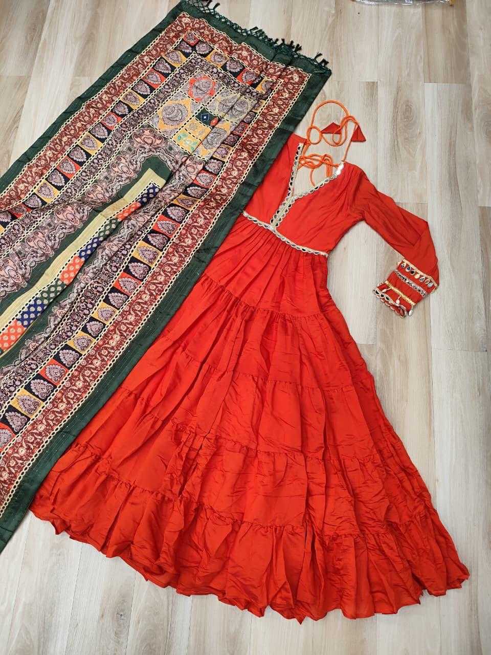 Heavy Roman Silk Fancy Gown in Dark Wine