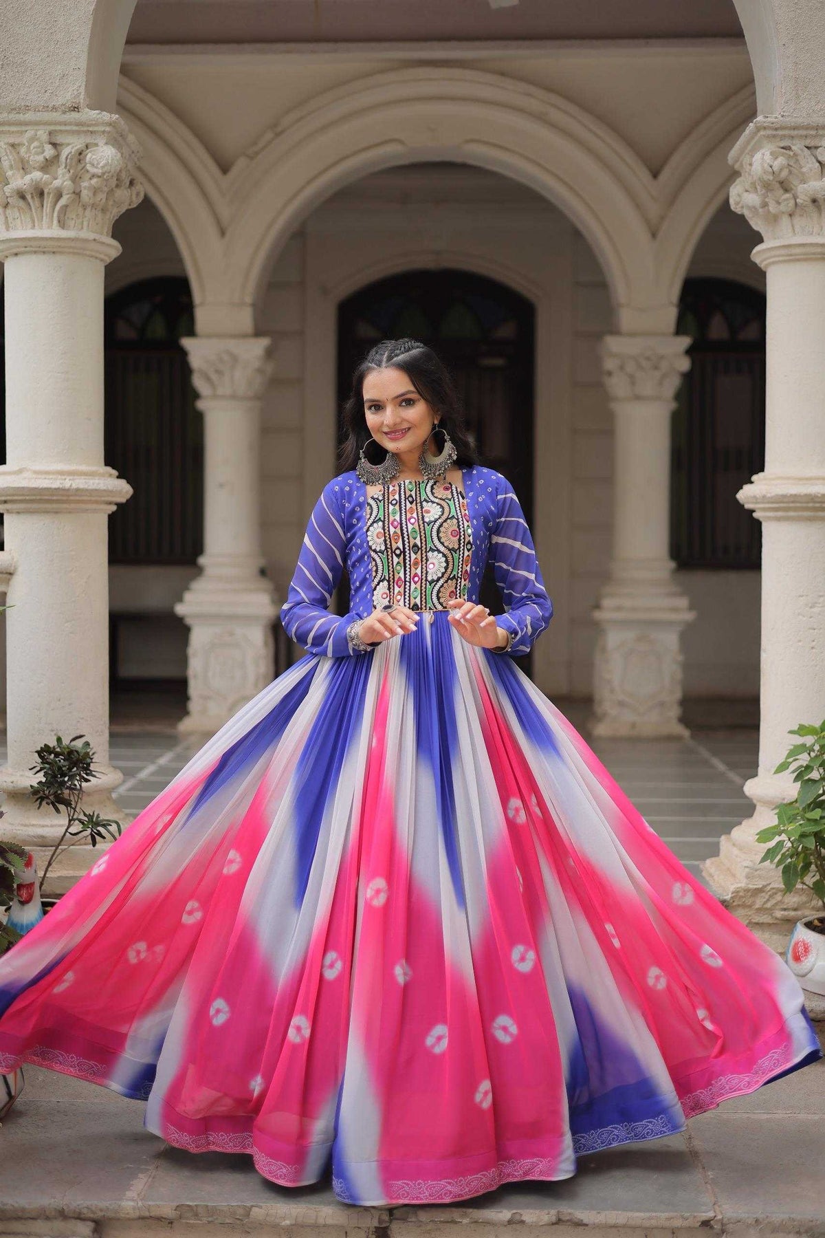 Faux Georgette Embroidered Lehenga