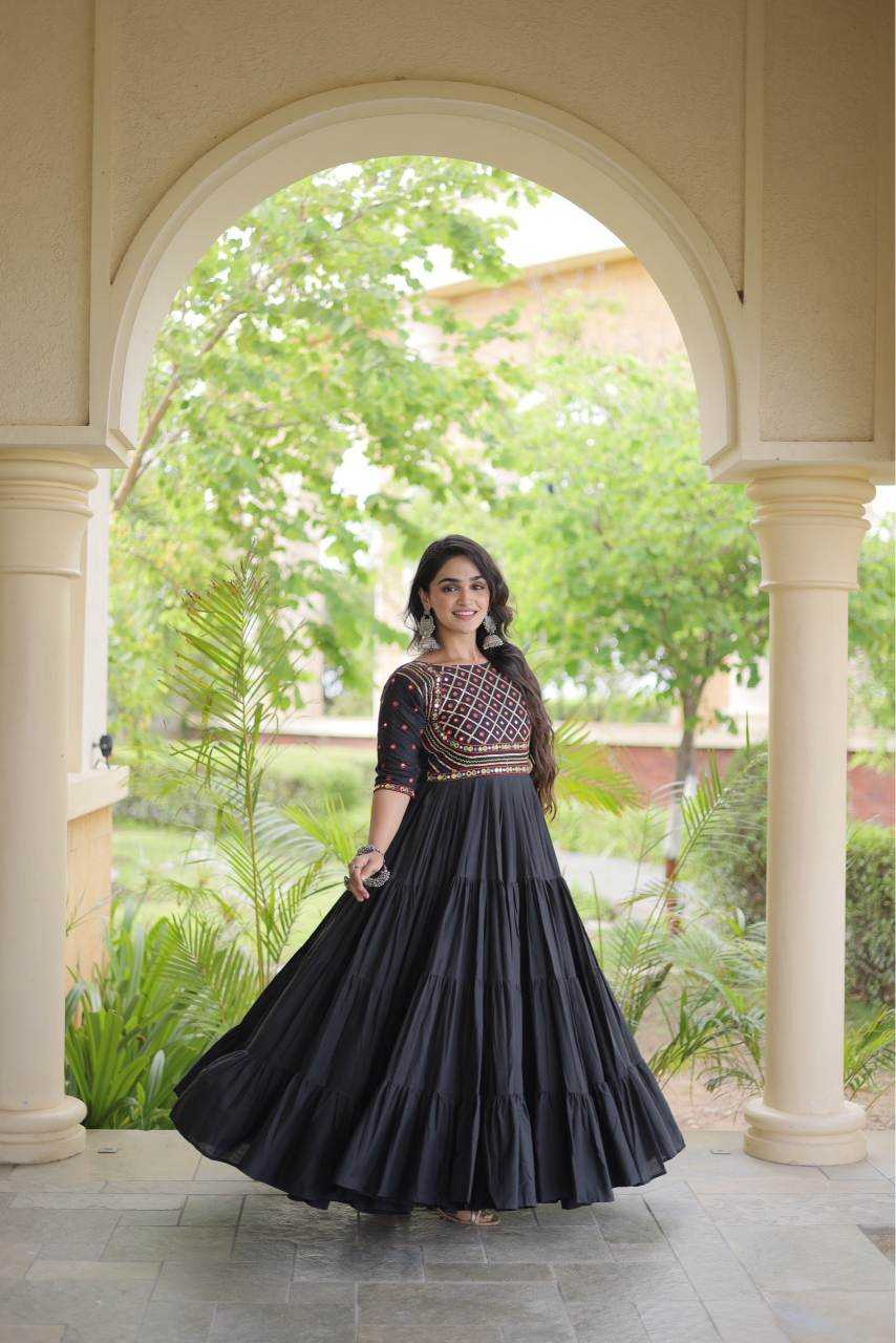 Cotton Fancy Gown in White
