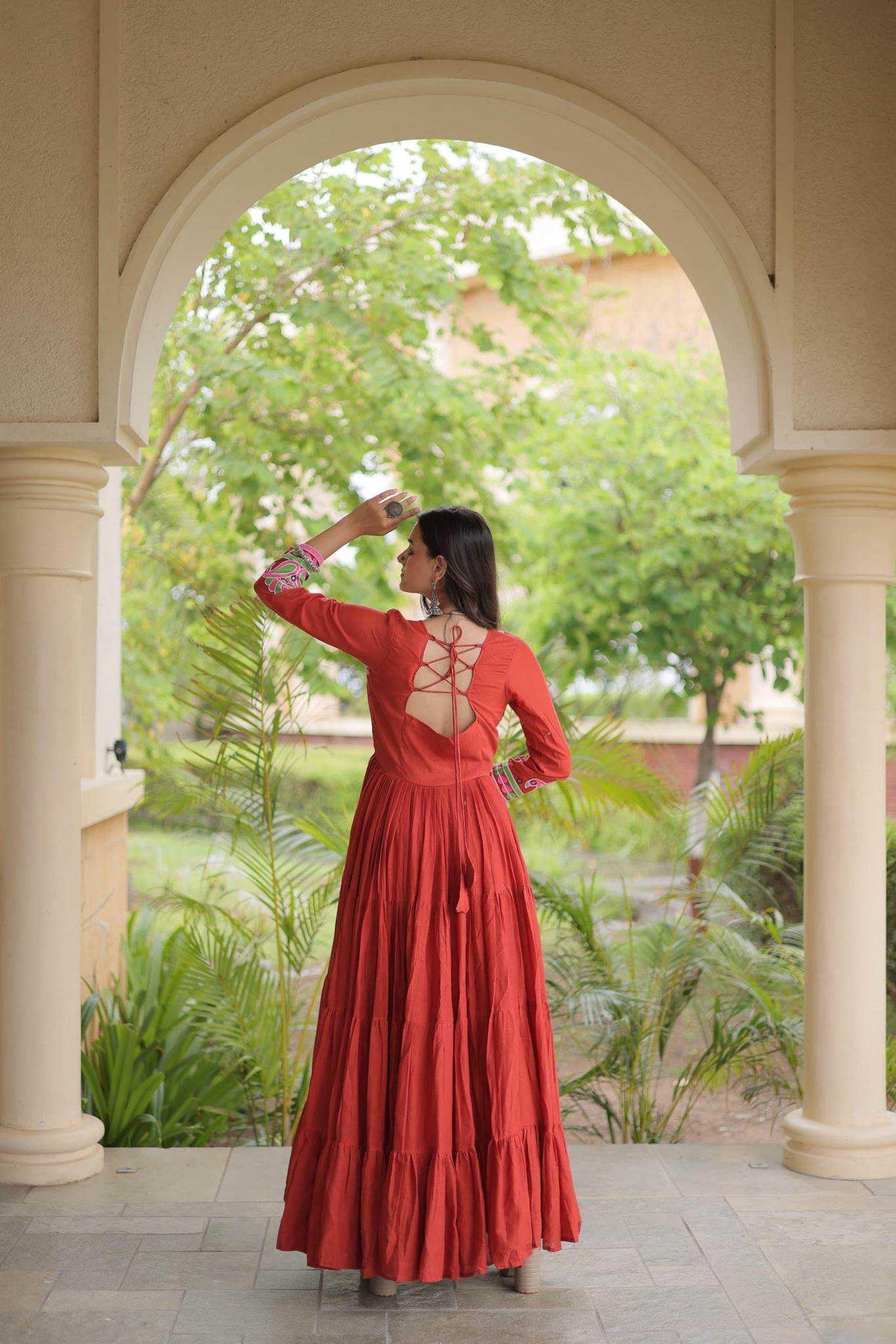 Cotton Embroidery Gown