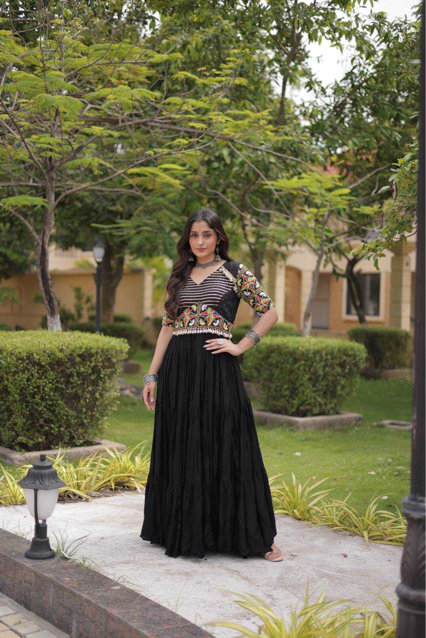 Rayon Embroidery Gown