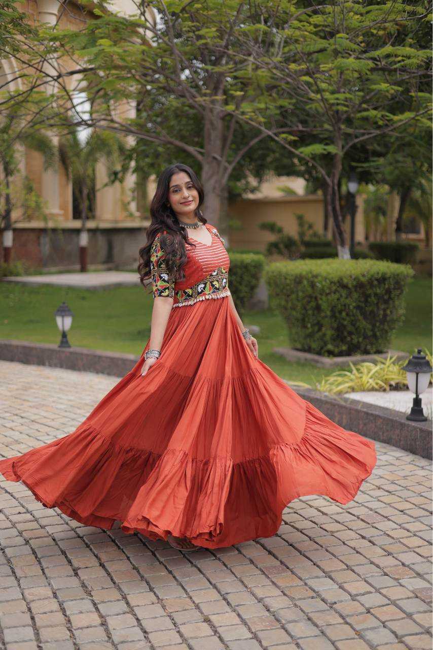 Rayon Embroidery Gown