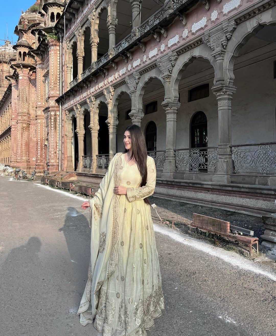 Chinon Silk Embroidery Gown 1394