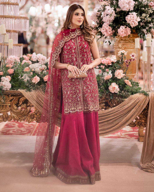 Heavy Chinnon Silk Designer Kurti
