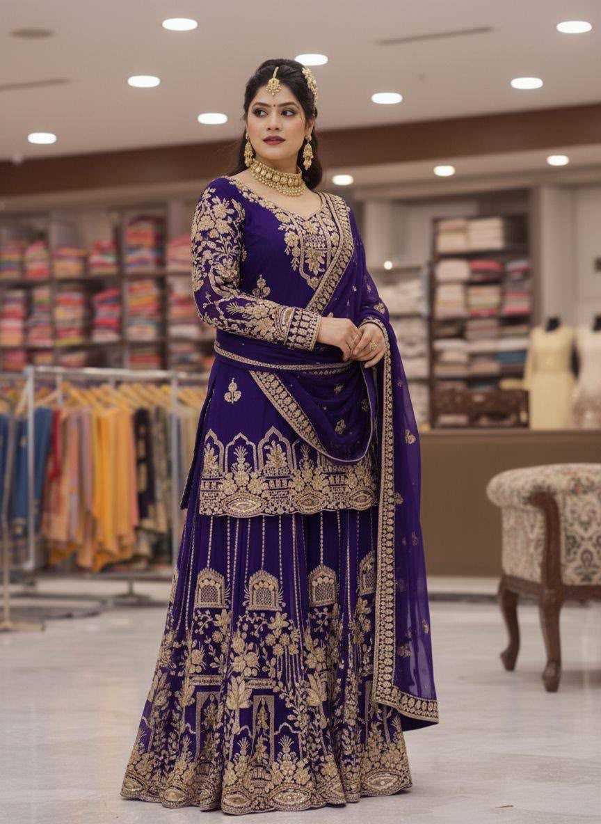Faux Georgette Party Wear Kurti