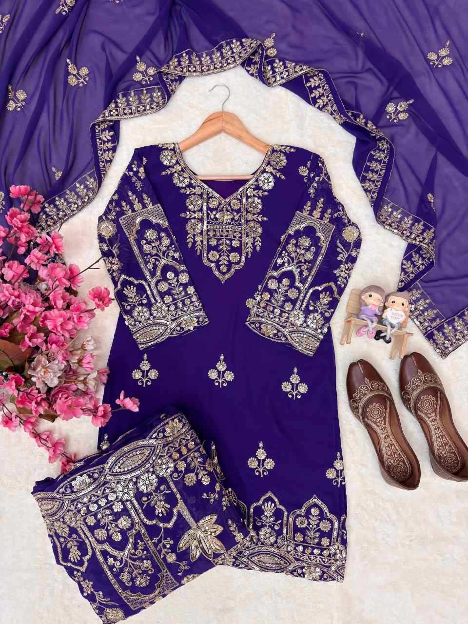 Faux Georgette Party Wear Kurti