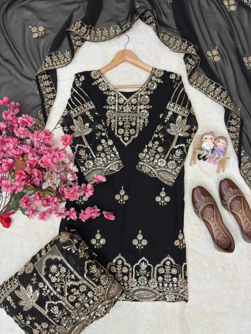 Faux Georgette Party Wear Kurti