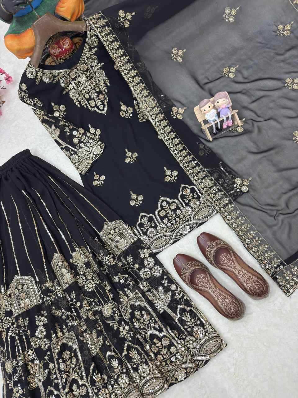 Faux Georgette Party Wear Kurti