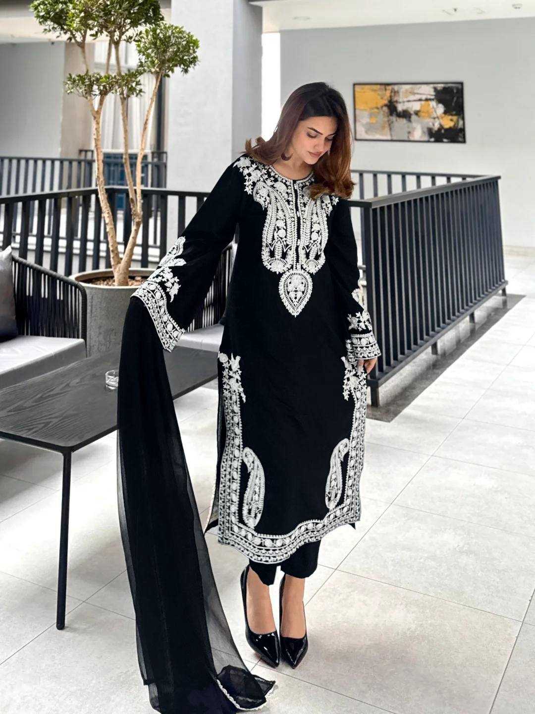 Chinon Silk Designer Kurti