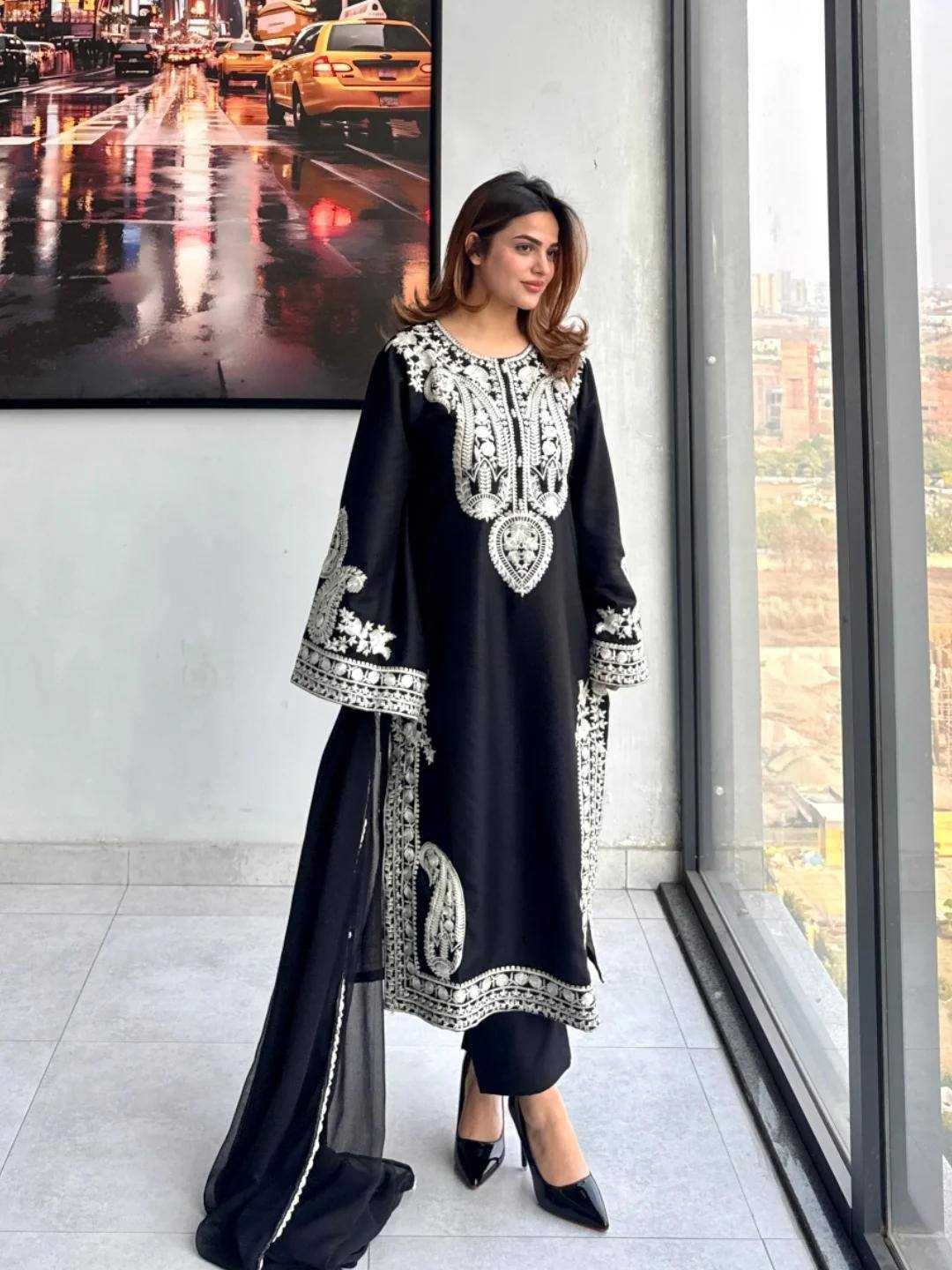 Chinon Silk Designer Kurti