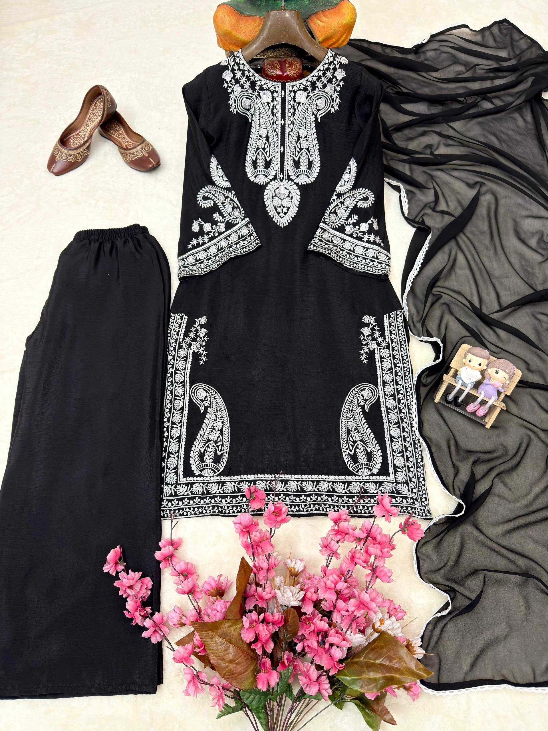 Chinon Silk Designer Kurti