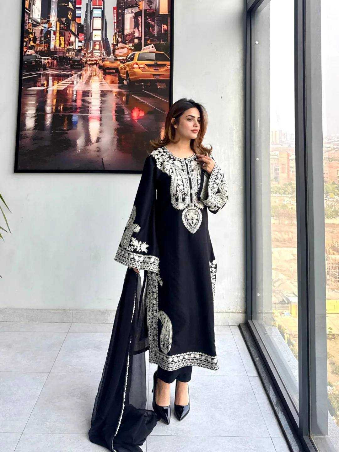 Chinon Silk Designer Kurti