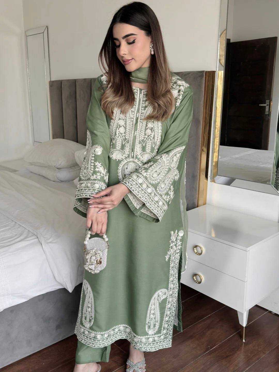 Chinon Silk Designer Kurti