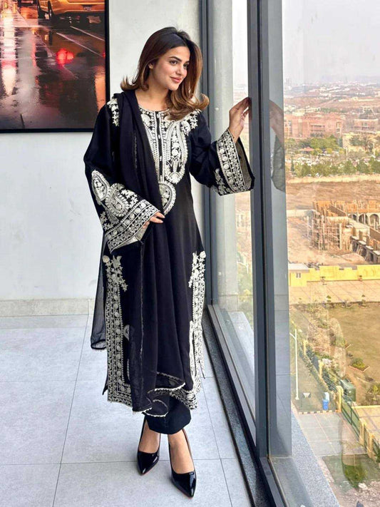 Chinon Silk Designer Kurti