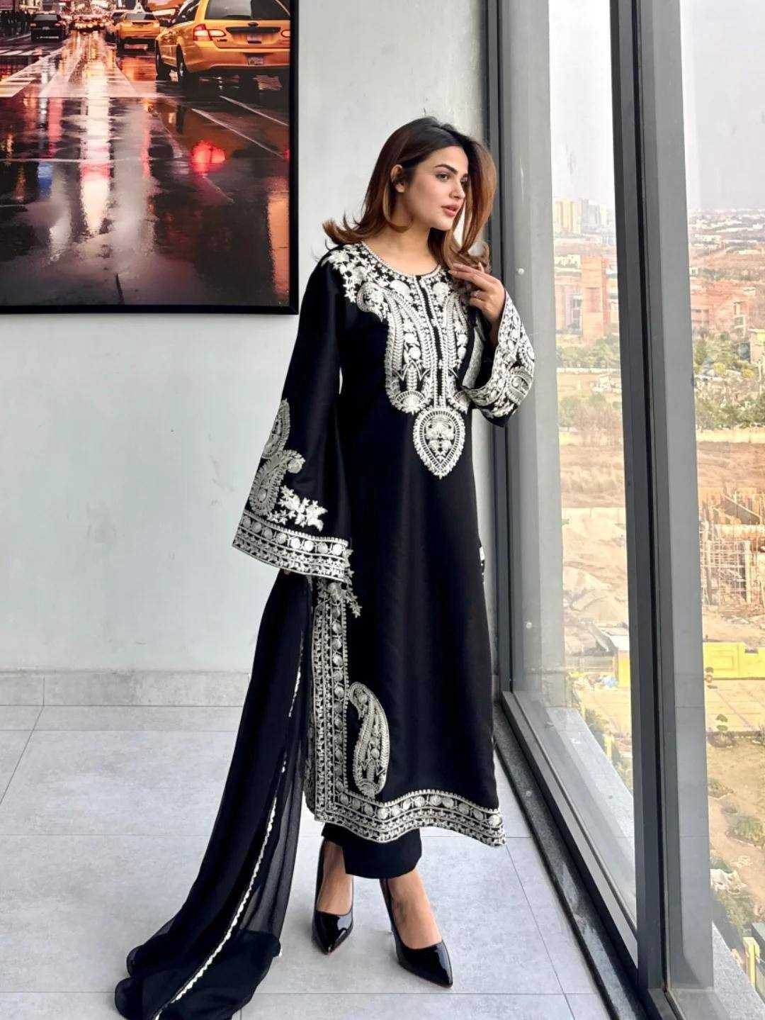 Chinon Silk Designer Kurti