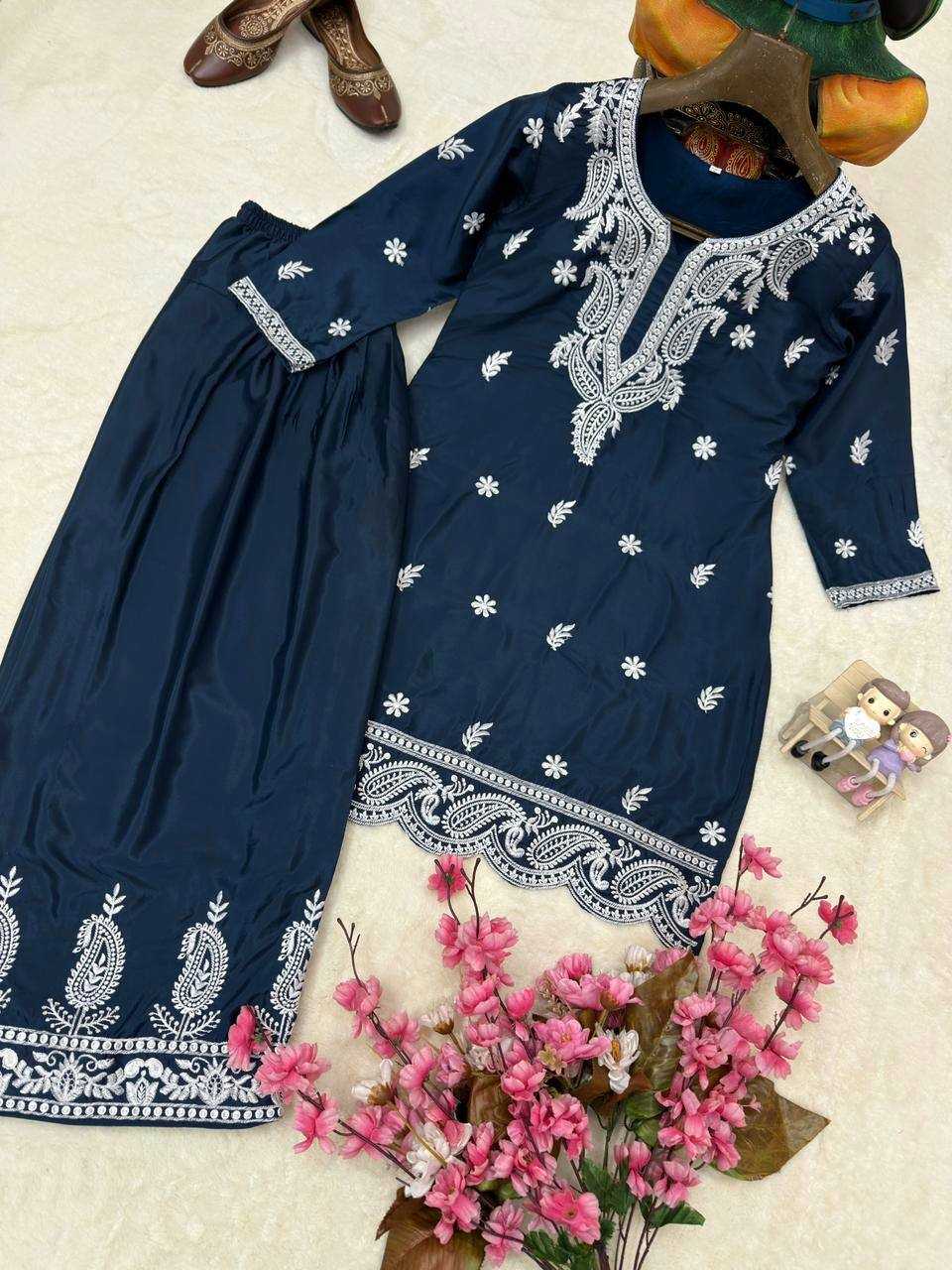 Crepe Silk Party Wear Kurti