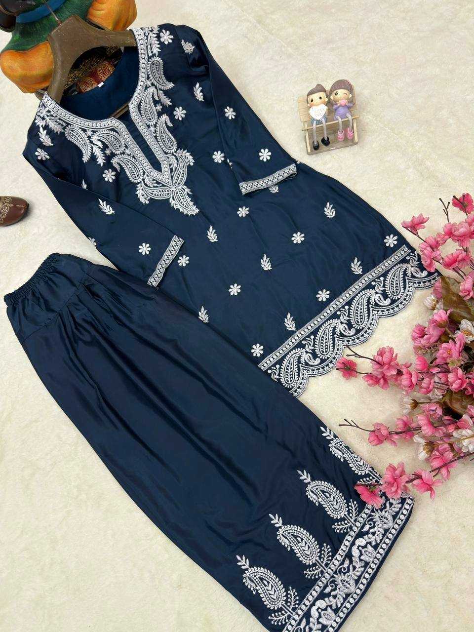 Crepe Silk Party Wear Kurti