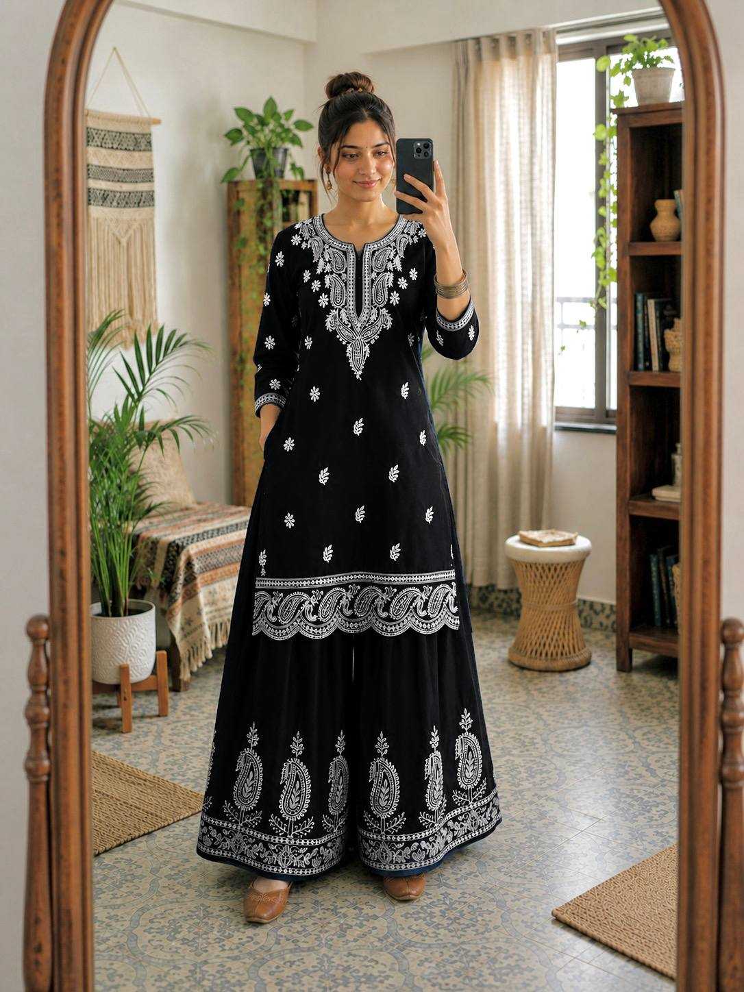 Crepe Silk Party Wear Kurti
