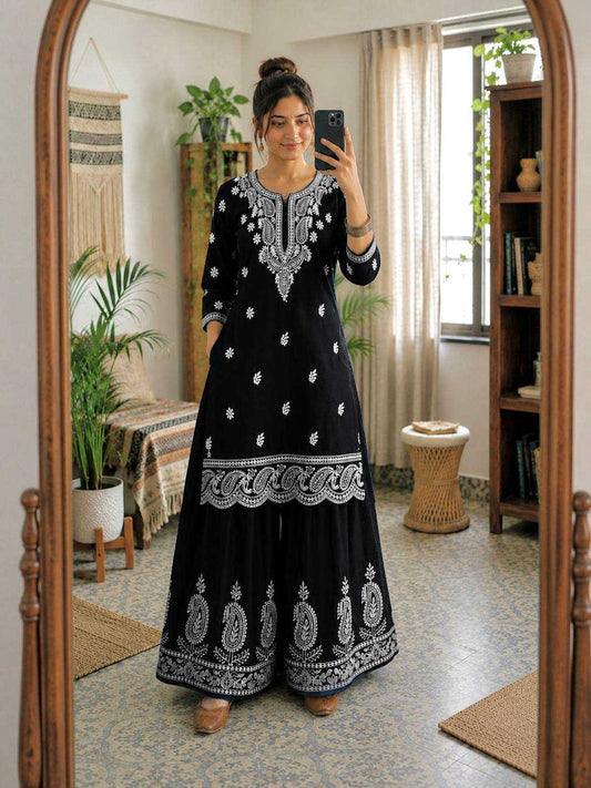 Crepe Silk Party Wear Kurti