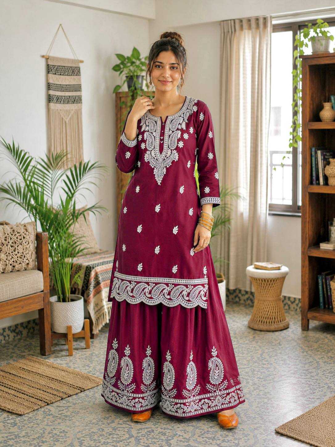Crepe Silk Party Wear Kurti