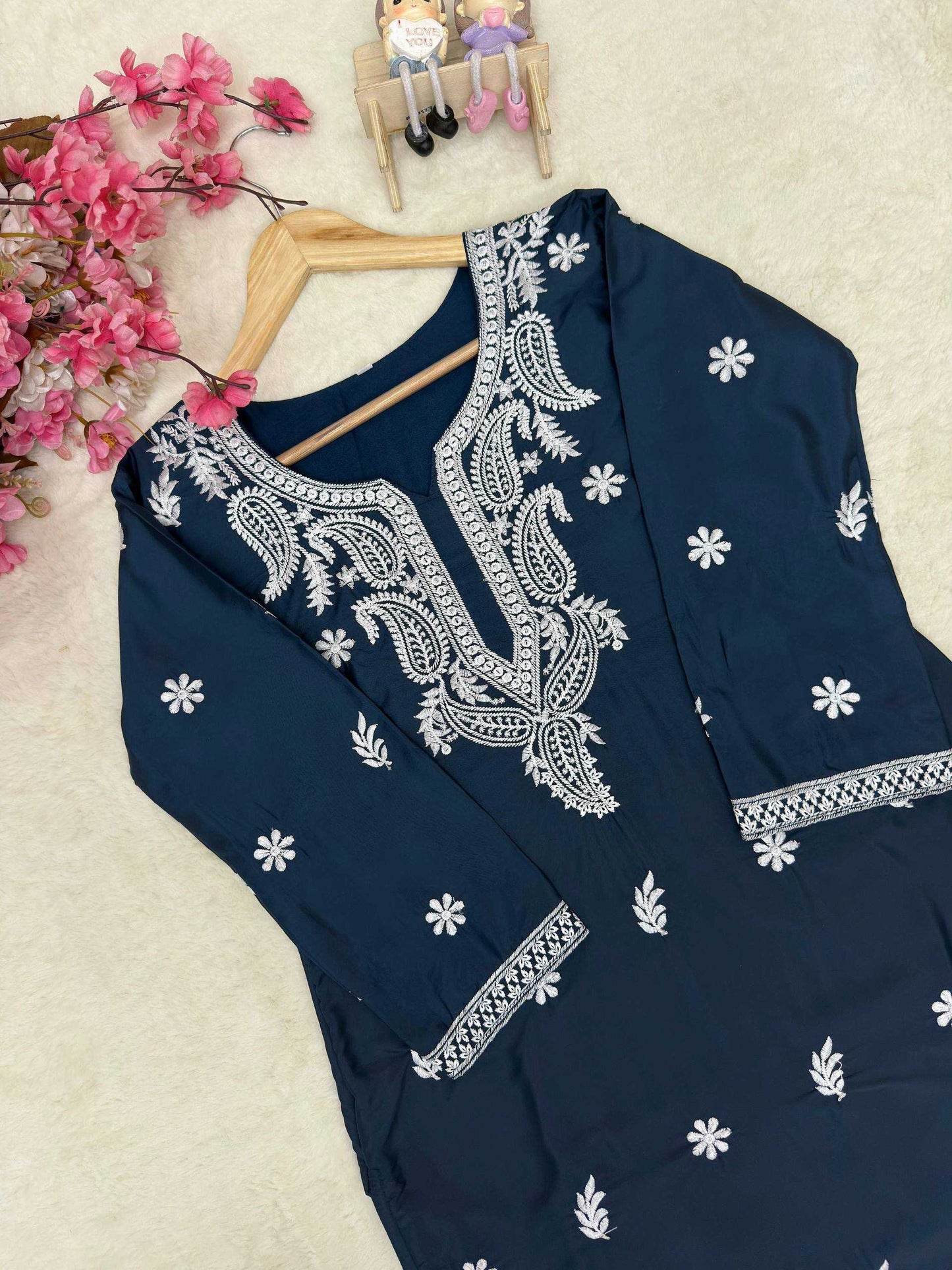 Crepe Silk Party Wear Kurti