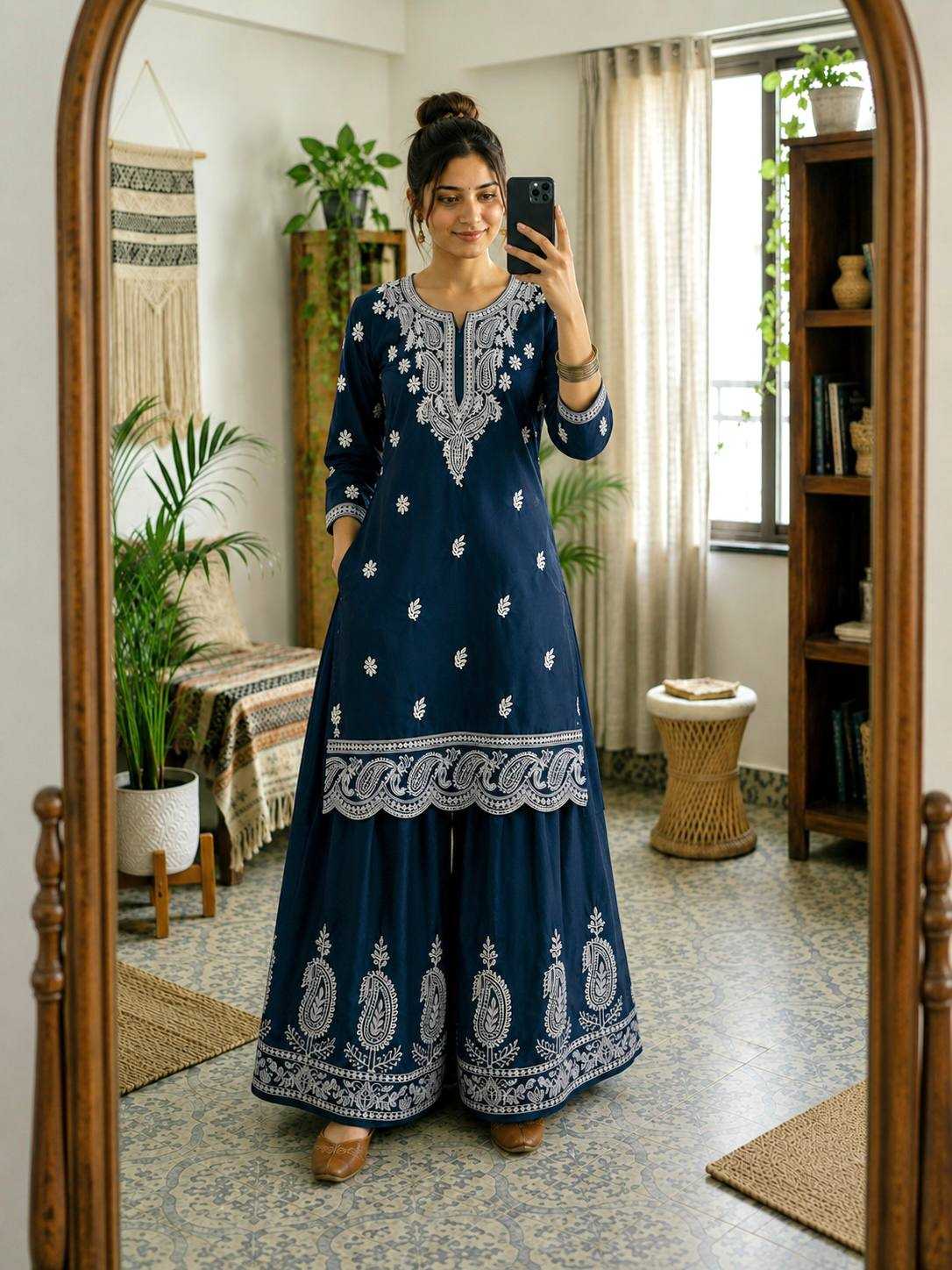 Crepe Silk Party Wear Kurti
