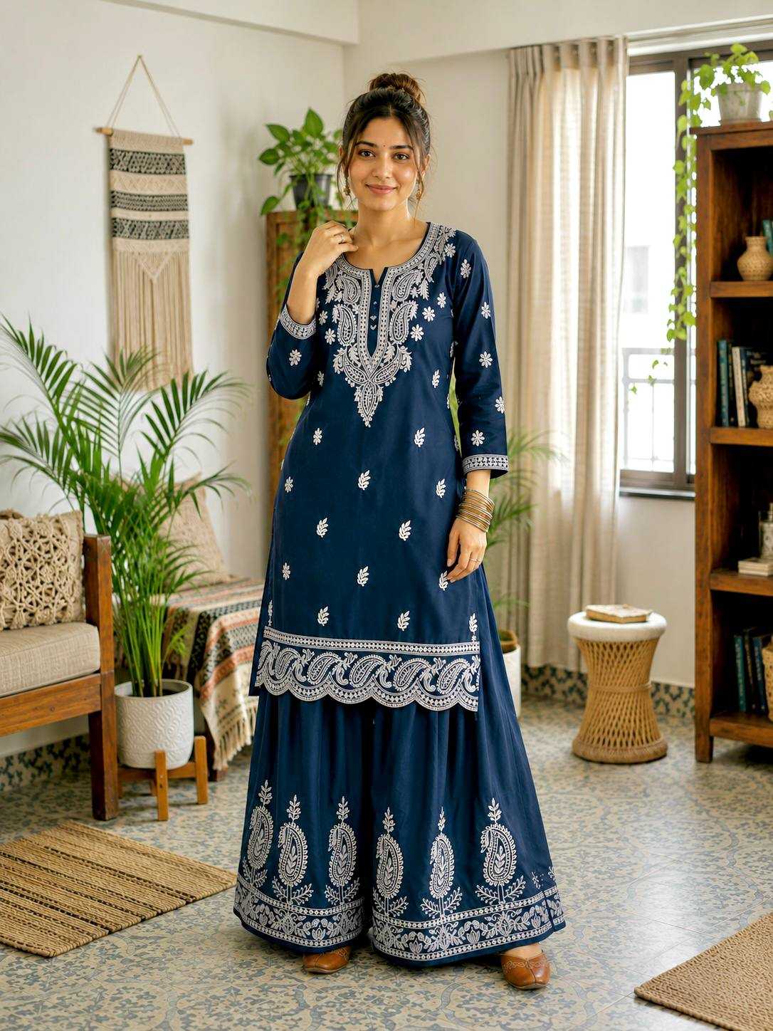 Crepe Silk Party Wear Kurti