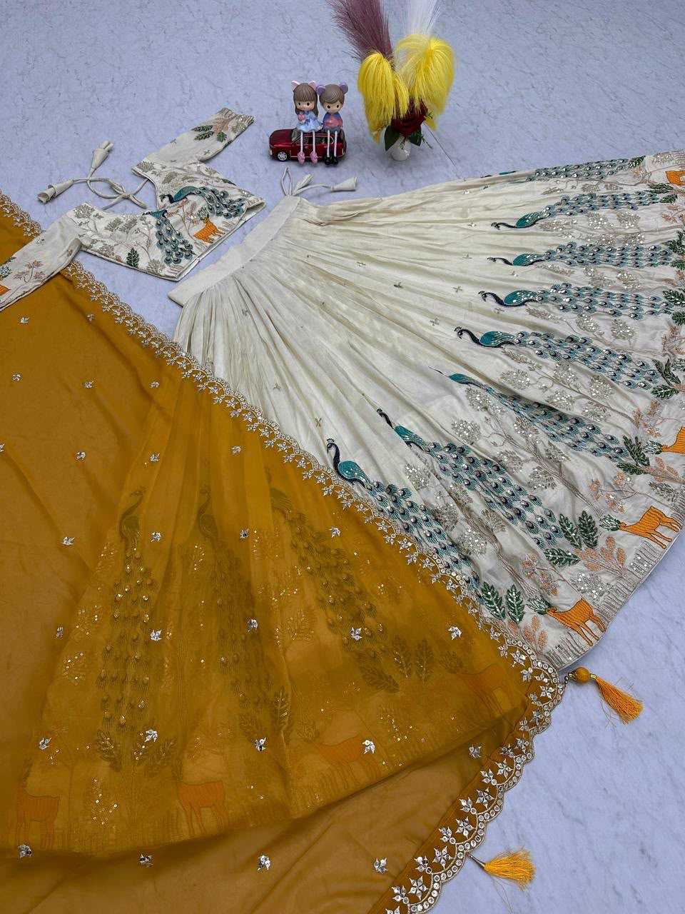 Tissue Silk Designer Lehenga