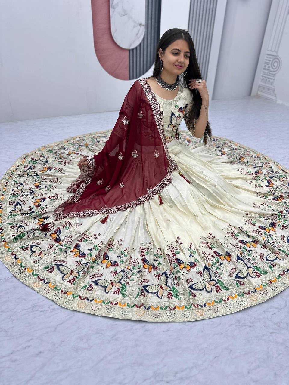 Tissue Silk Designer Lehenga Choli