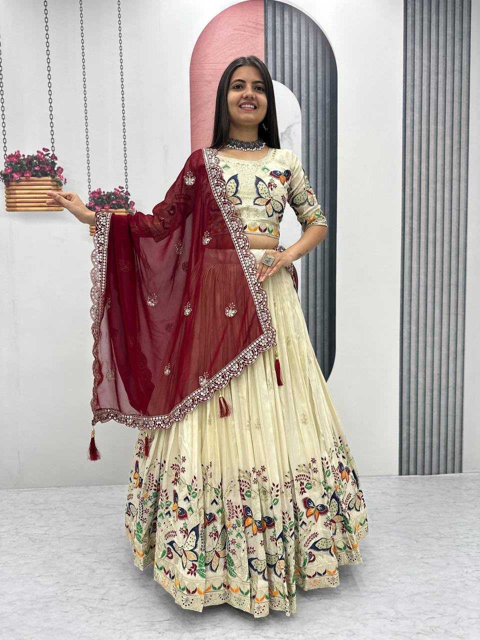 Tissue Silk Designer Lehenga Choli