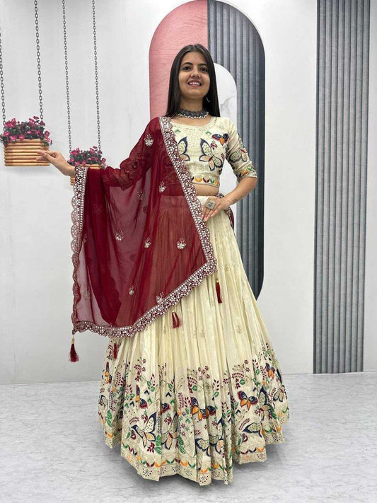 Tissue Silk Designer Lehenga Choli