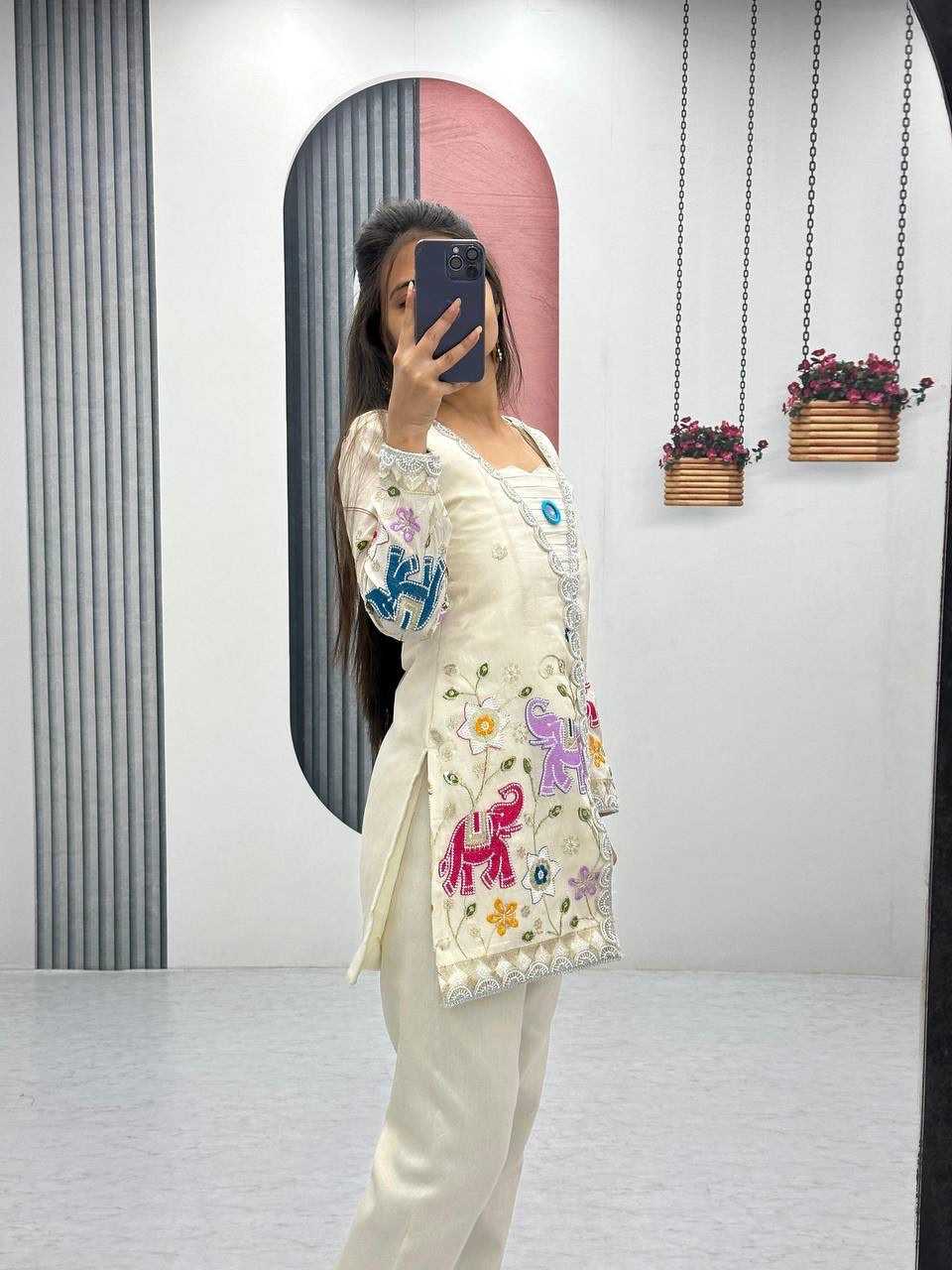 Shimmer Silk Designer Kurti