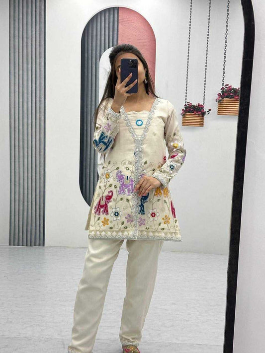 Shimmer Silk Designer Kurti