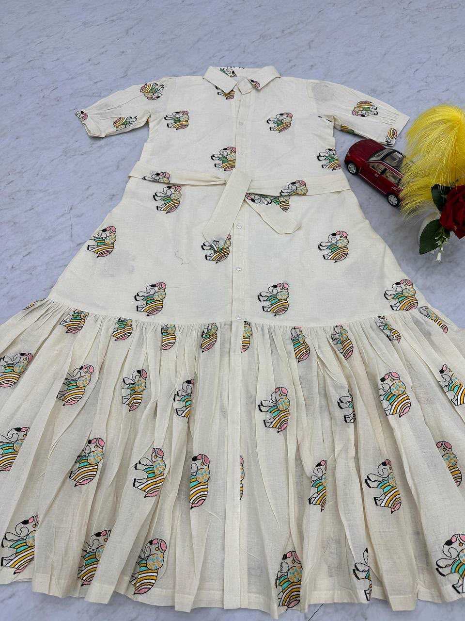 Cotton Embroidery Gown
