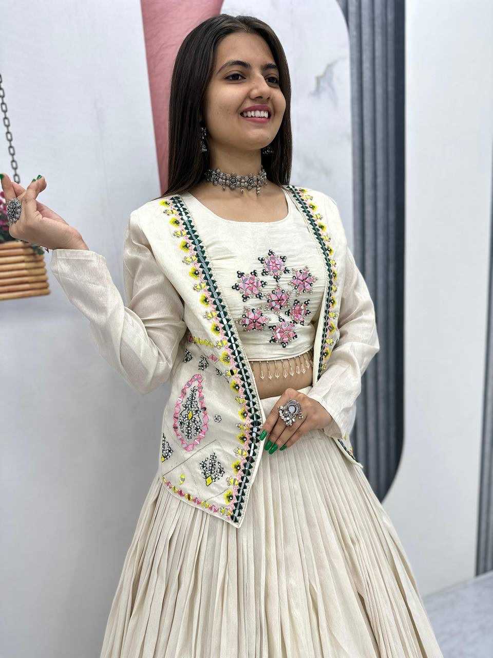 Tissue Designer Lehenga
