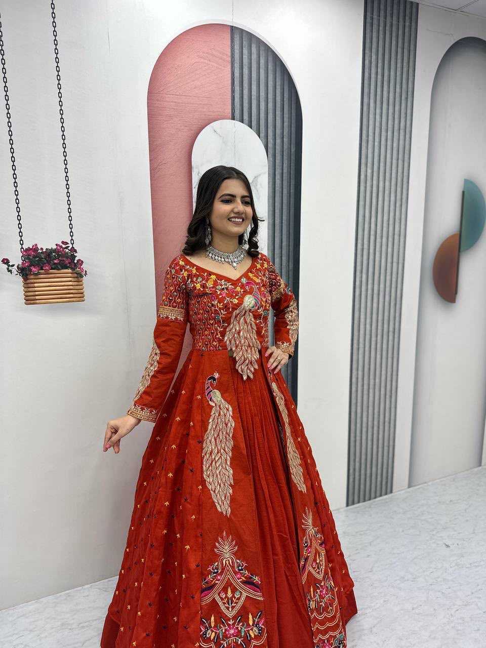 Soft Vichitra Designer Lehenga