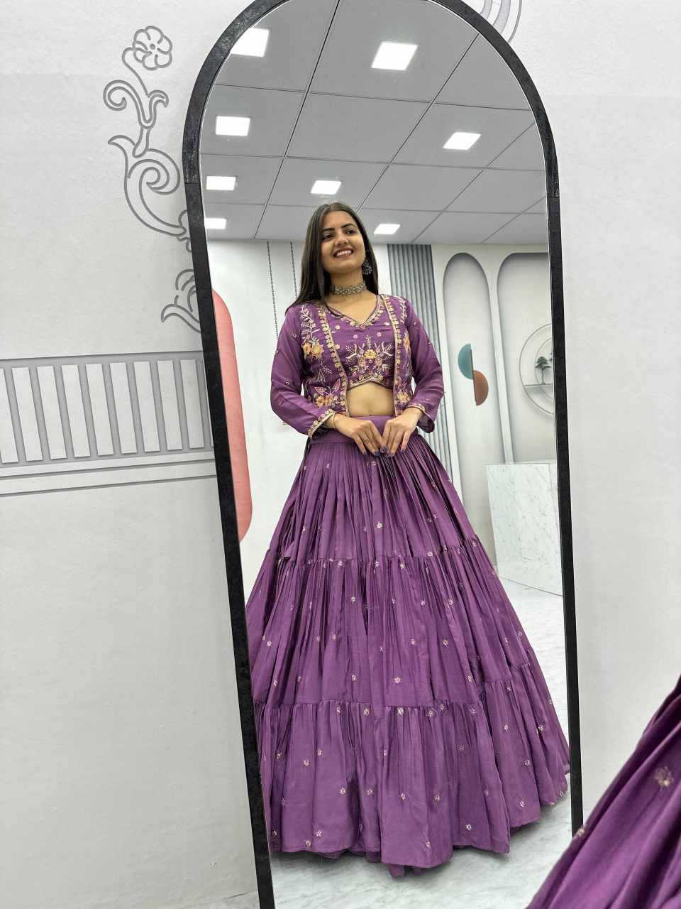 Chinon Embroidered Lehenga