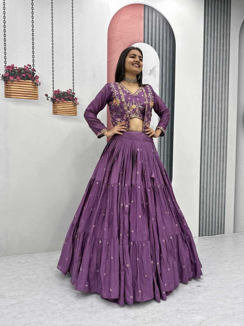 Chinon Embroidered Lehenga