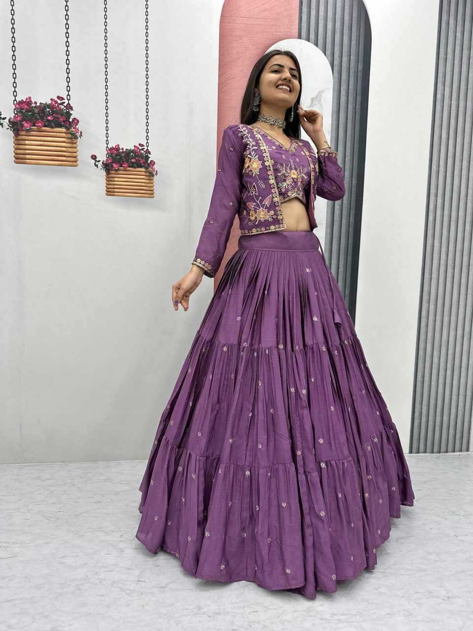 Chinon Embroidered Lehenga