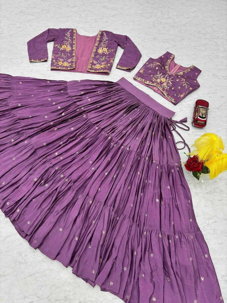 Chinon Embroidered Lehenga