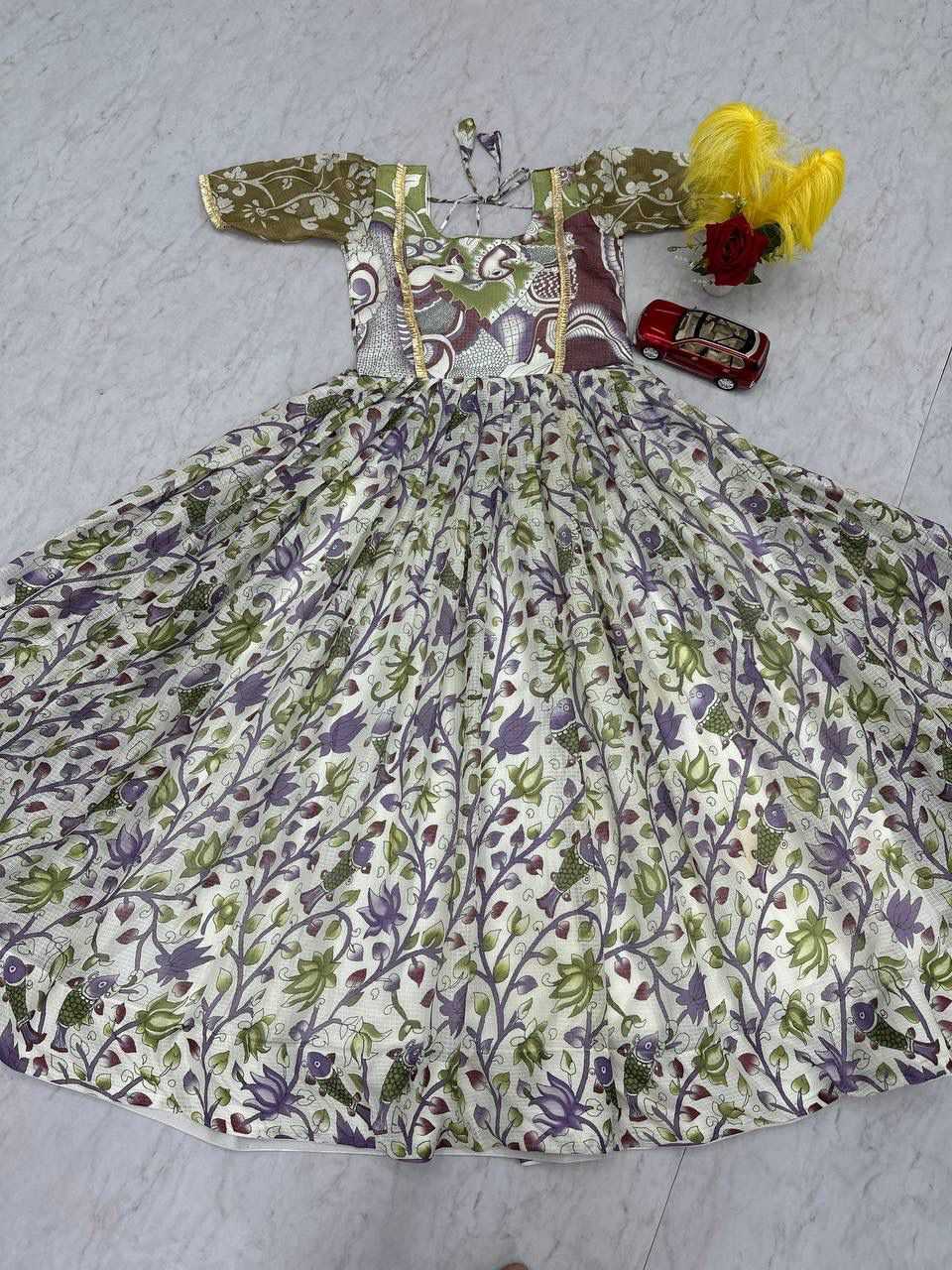 Kota Checks Printed Gown