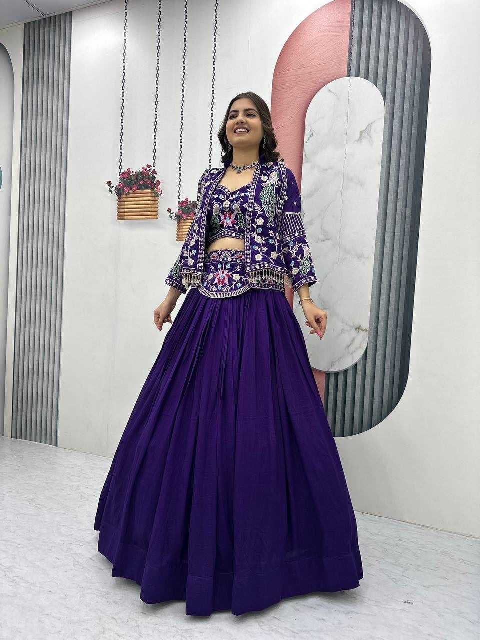 Vichitra Silk Designer Lehenga