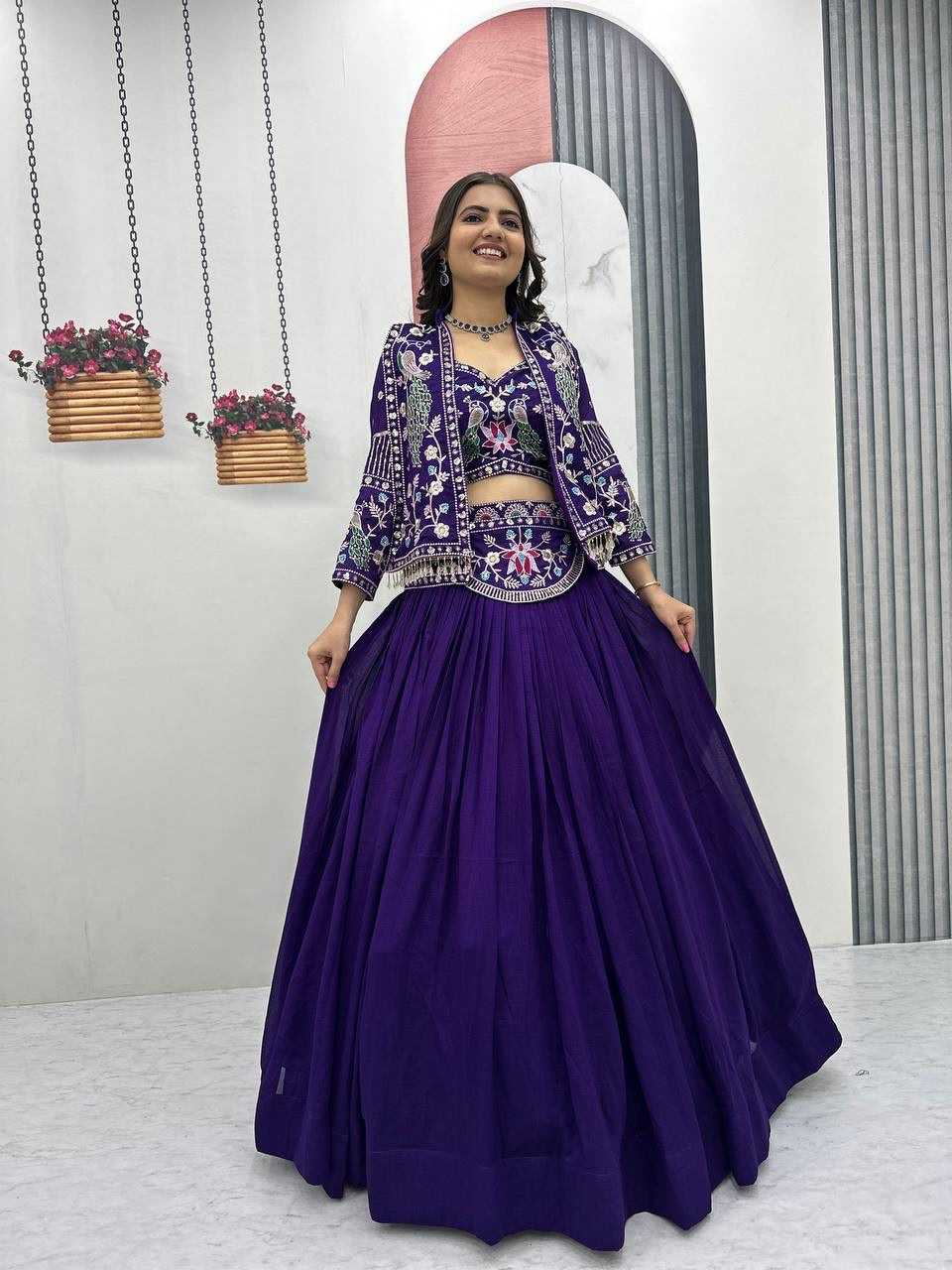 Vichitra Silk Designer Lehenga