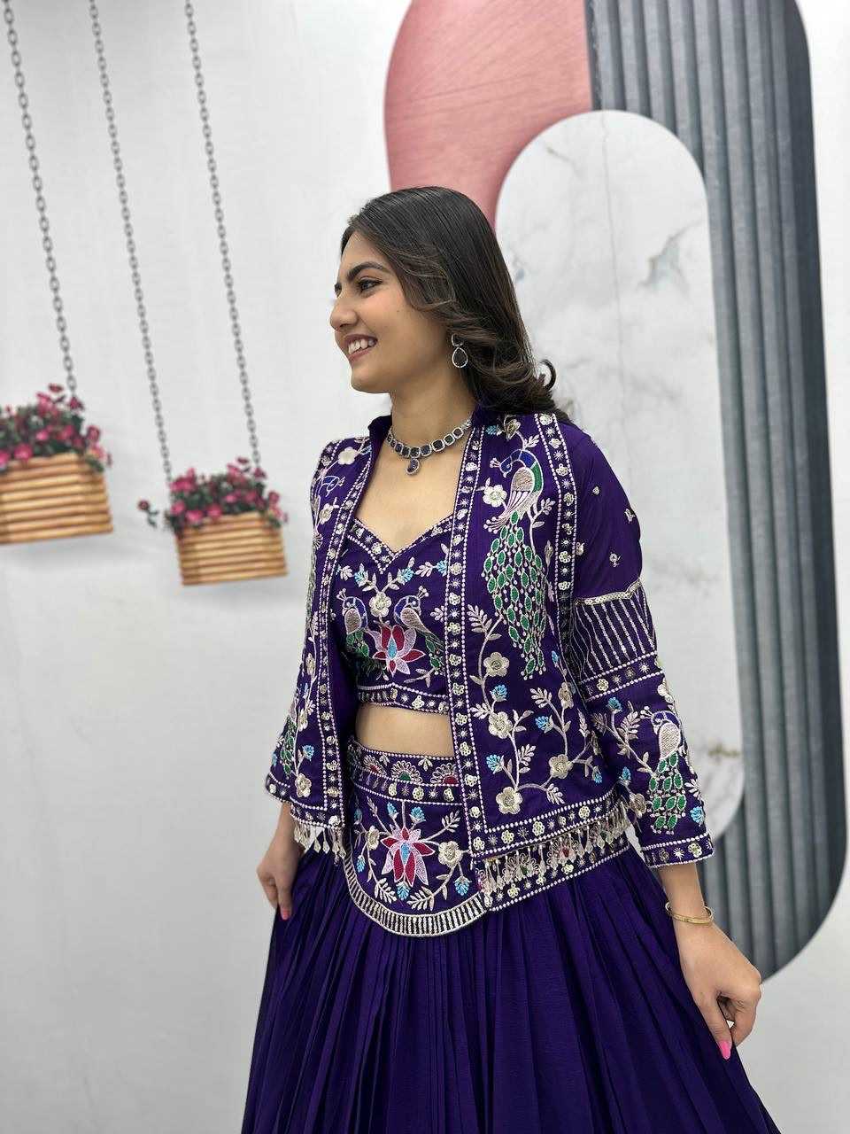 Vichitra Silk Designer Lehenga
